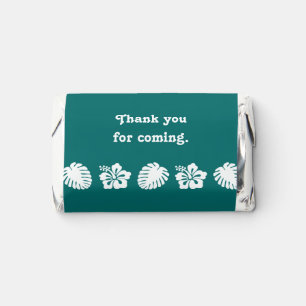 Tropical Hibiscus in Teal Hershey's Miniatures