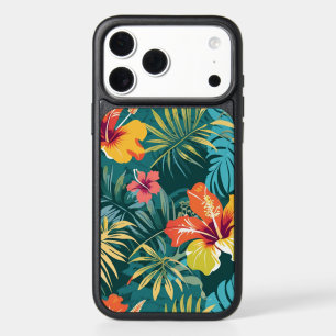 Tropical Hibiscus Jungle Floral Pattern Apple iPho iPhone 17 Pro Max Case