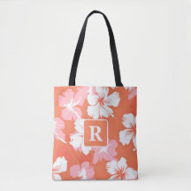 Tropical Hibiscus Monogram personalized