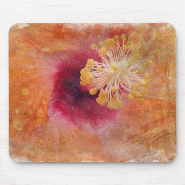 Tropical Hibiscus Mouse Pad (Front)