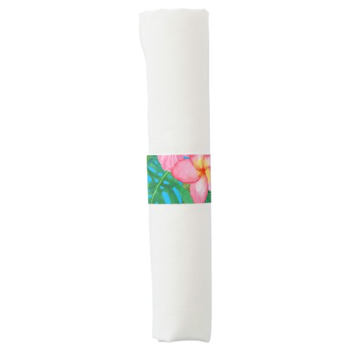 Tropical Hibiscus Napkin _ Congratulations Napkin Bands