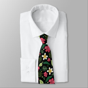 Tropical Hibiscus Neck Tie