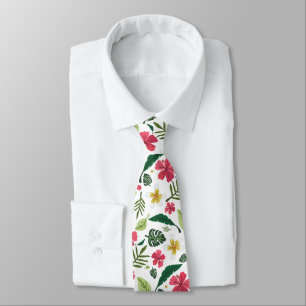 Tropical Hibiscus Neck Tie