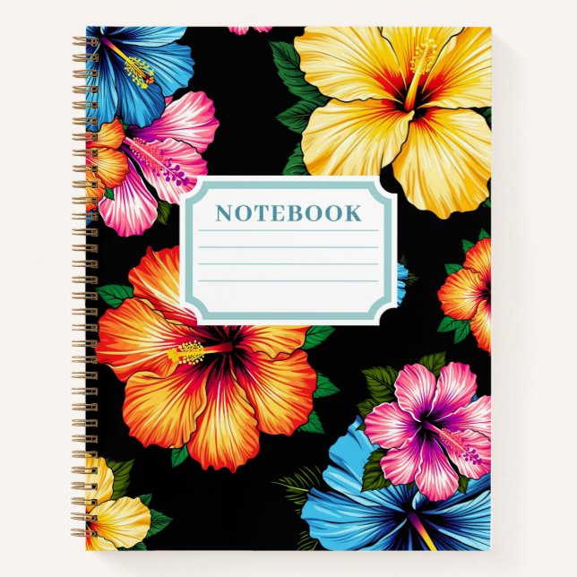 Tropical Hibiscus Notebook (Front)