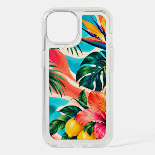 Tropical Hibiscus Paradise Botanical Art iPhone 15 Case