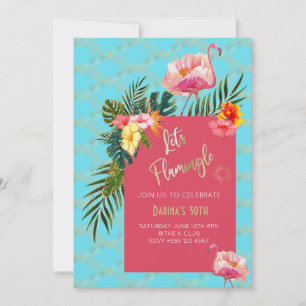 Tropical Hibiscus Party Invitation