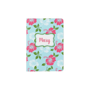 Tropical Hibiscus Passport Holder
