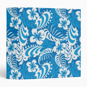 Tropical Hibiscus Pattern 3 Ring Binder