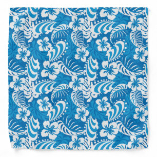 Tropical Hibiscus Pattern Bandana