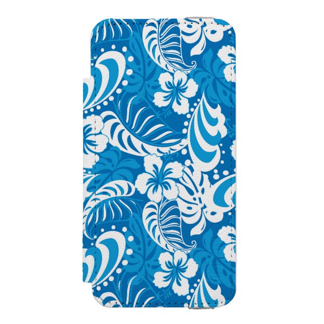 Tropical Hibiscus Pattern Incipio iPhone Wallet Case (Folio Front)