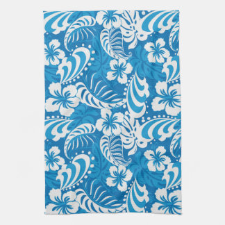 Tropical Hibiscus Pattern Kitchen Towel