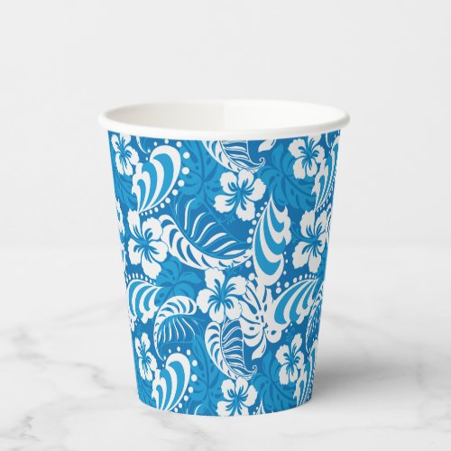 Tropical Hibiscus Pattern Paper Cups