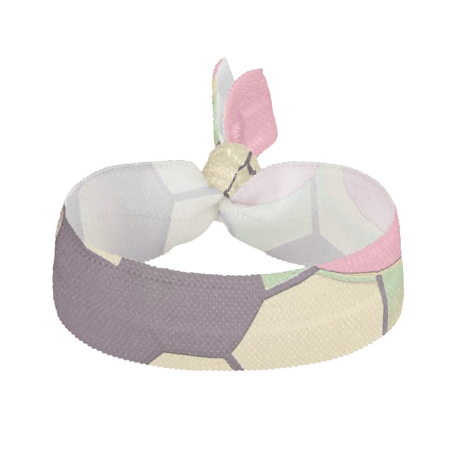 Tropical Hibiscus Pattern - Pink Elastic Hair Tie (Front)