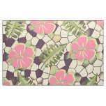 Tropical Hibiscus Pattern - PINK Fabric