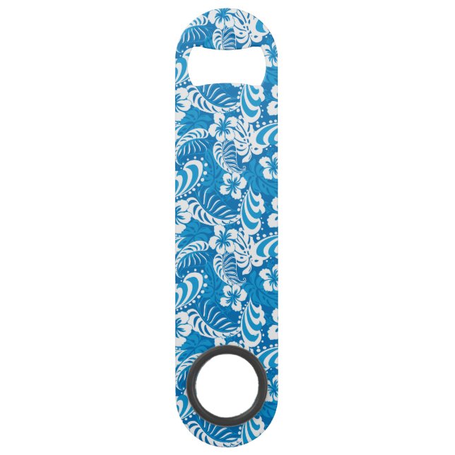 Tropical Hibiscus Pattern Speed Bottle Opener (Front)