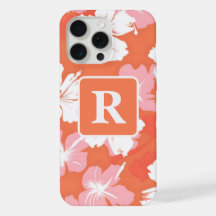 Tropical Hibiscus personalized Monogram