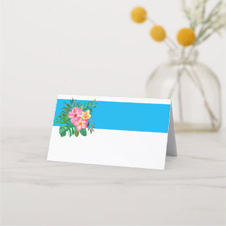 Tropical Hibiscus Place Card
