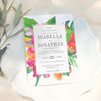 Tropical Hibiscus, Plumeria & Palm | Wedding