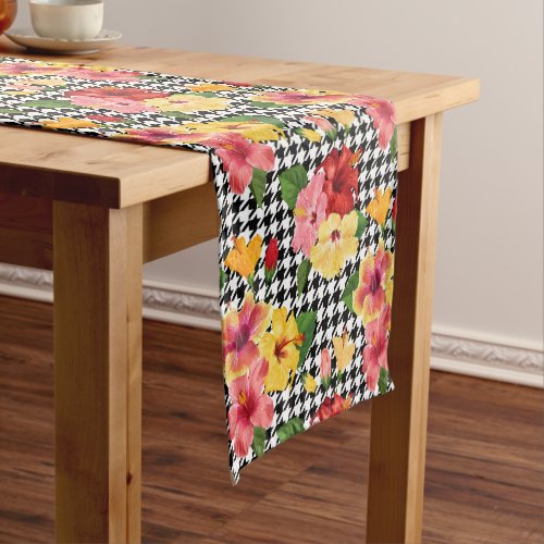 Tropical Hibiscus  Short Table Runner
