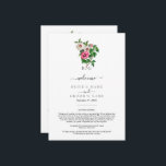 Tropical Hibiscus Summer Wedding Itinerary Program<br><div class="desc">A minimalist tropical Hibiscus monogram wedding design. A simple design that uses a watercolor illustrations or tropical Hibiscus flowers to create an elegant classic monogram. A charming green and white tropical beach design with rustic strokes and classy script typography. An elegant botanical summer themed wedding Itinerary program card design with...</div>