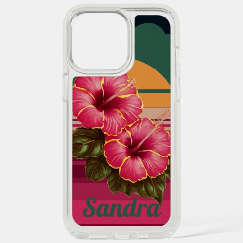 Tropical Hibiscus  Sunset Speck Case
