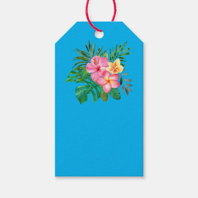 Tropical Hibiscus Tag  (Front)