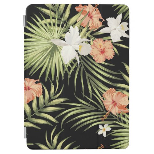 Tropical Hibiscus Vintage Floral Pattern iPad Air Cover