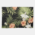 Tropical Hibiscus: Vintage Floral Pattern Kitchen Towel