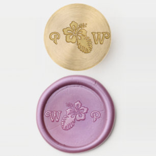Tropical Hibiscus Wax Seal Stamp