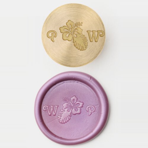 Tropical Hibiscus  Wax Seal Stamp