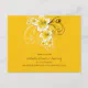 Tropical Hibiscus Yellow Wedding Reception Card | Zazzle