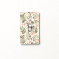 Tropical Hisbiscus Palm Tree Pattern