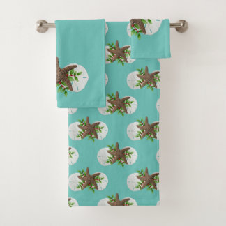 Tropical Holiday Christmas Beach Bath Towel Set