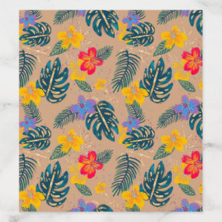Tropical Holiday Christmas Tissue Paper Envelope Liner