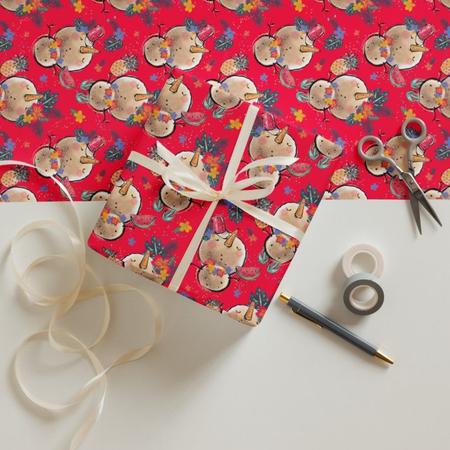 Tropical Holiday Christmas Wrapping Paper (Creator Uploaded)