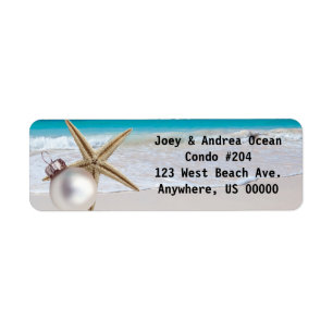 Tropical Holiday Custom Address Labels