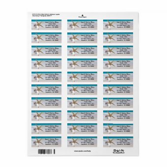 Tropical Holiday Custom Address Labels | Zazzle