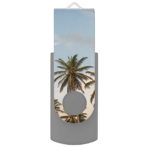 Tropical Holiday Palm Trees Flash Drive