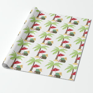 Tropical Holiday Wrapping Paper
