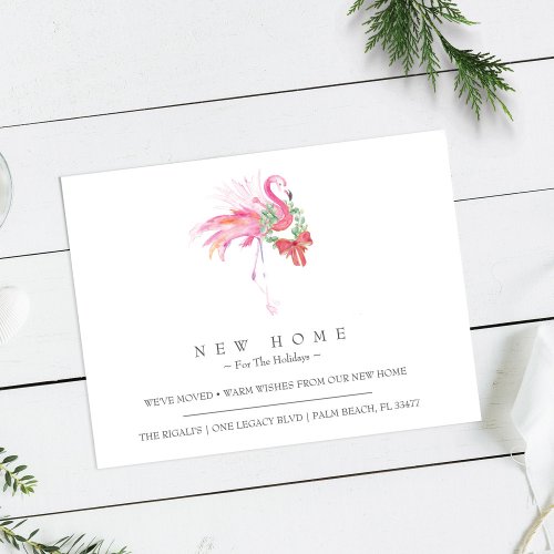 Tropical Holidays New Home Moving Announcement Postcard