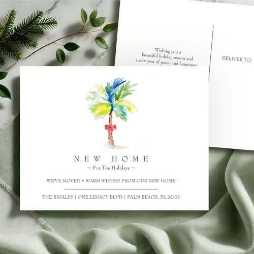 Tropical Holidays New Home Moving Announcement Postcard