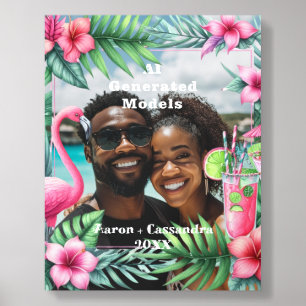 Tropical Honeymoon Photo Acrylic Photo Tile