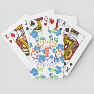Tropical Honu And Tikis Poker Cards