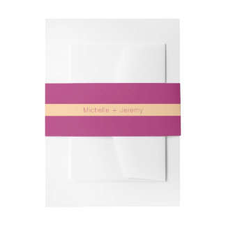 Tropical Hot Color 2 Invitation Belly Band
