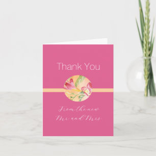 Tropical Hot Color Freesia Note Card