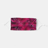 Tropical Hot Pink Palm Fronds Adult Cloth Face Mask (Front, Folded)