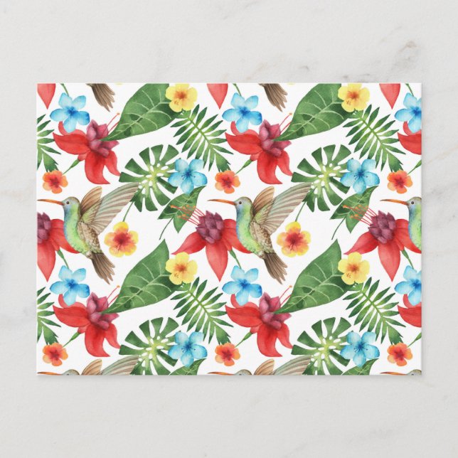 Tropical Hummingbird 2 Postcard (Front)