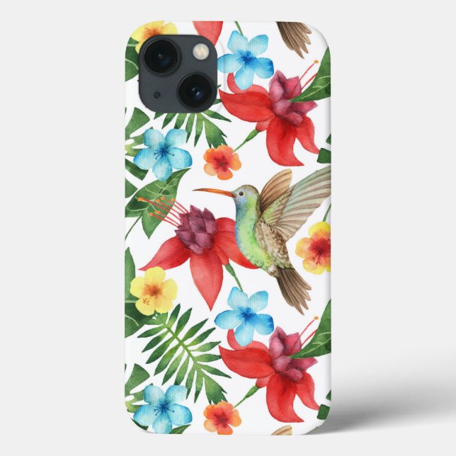 Tropical Hummingbird Case-Mate iPhone Case (Back)