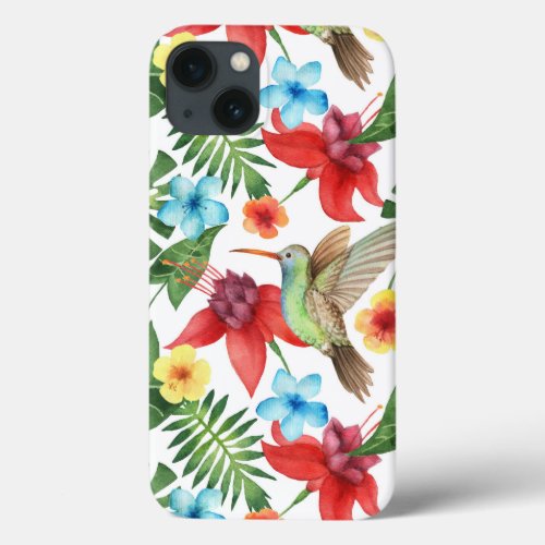Tropical Hummingbird iPhone 13 Case