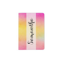 Tropical Hummingbird Colibri Passport Holder
